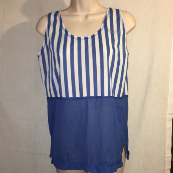 Dolfin Other - VINTAGE 1980’s Dolfin silky and mesh tank top
